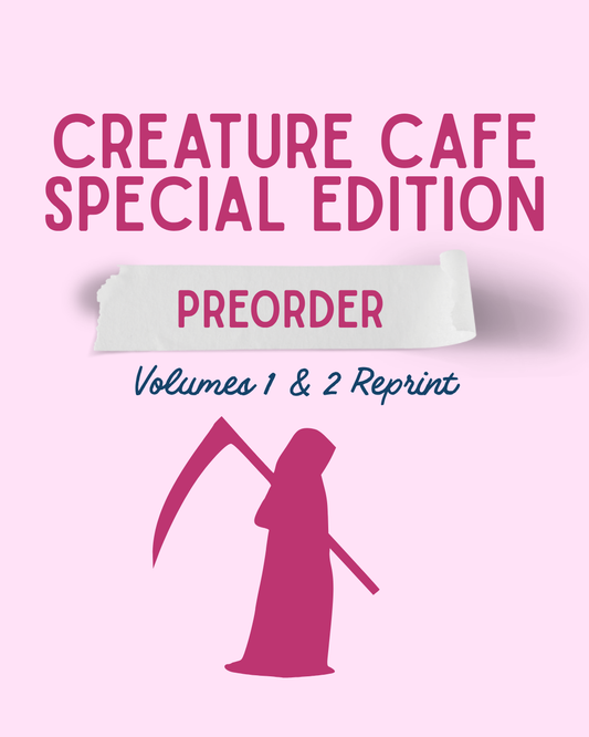 Creature Cafe Volumes 1 & 2 PREORDER (New art inside + foil edges + NSFW Vellum Overlays)