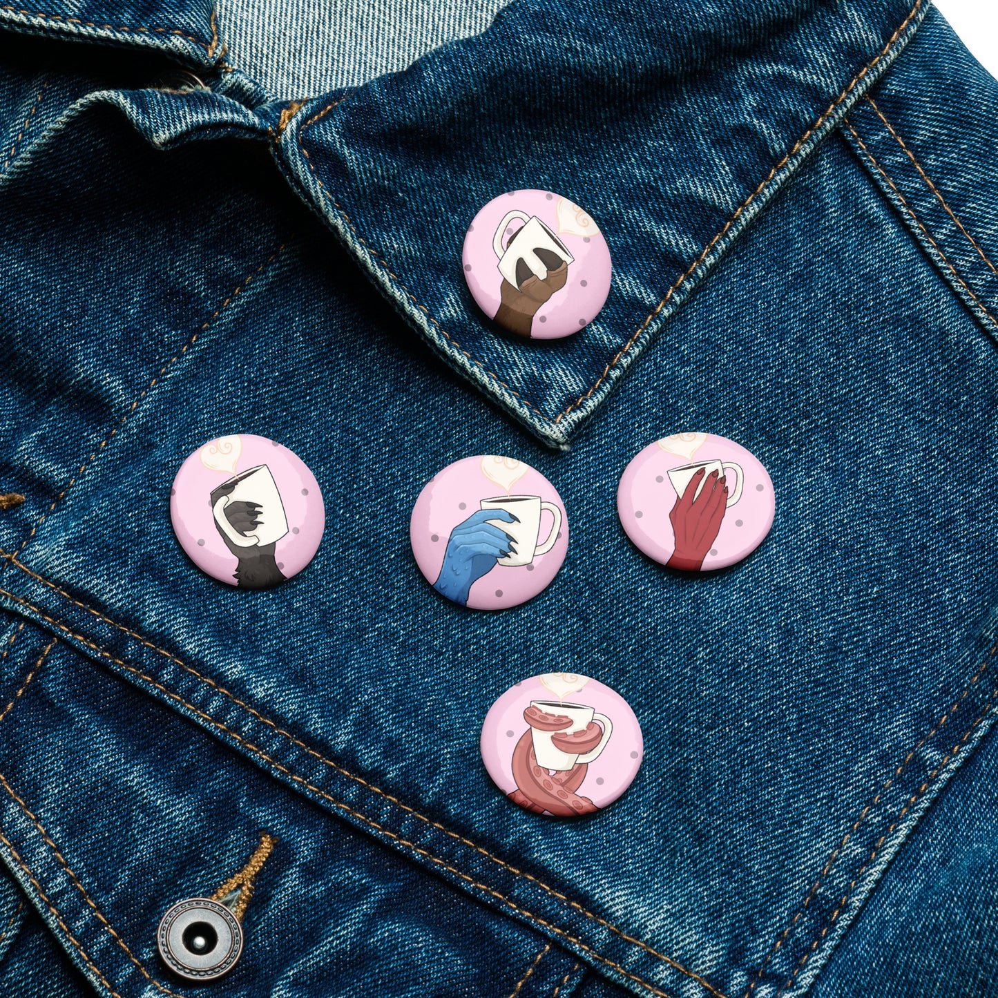 Creature Cafe Pins (1-5)