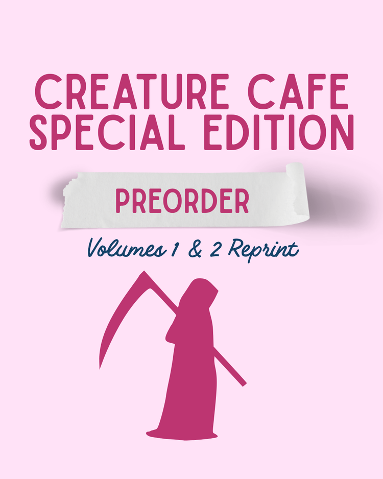 Creature Cafe Volumes 1 & 2 PREORDER (New art inside + foil edges + NSFW Vellum Overlays)
