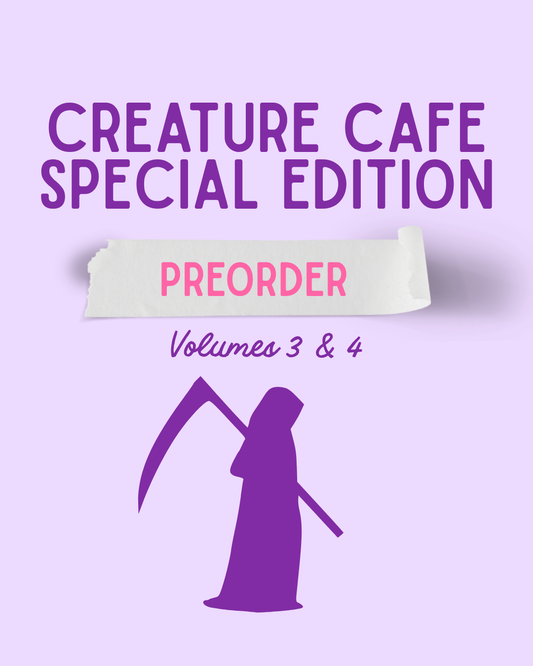 Creature Cafe Volumes 3 & 4 PREORDER (Art inside + foil edges + NSFW Vellum Overlays)