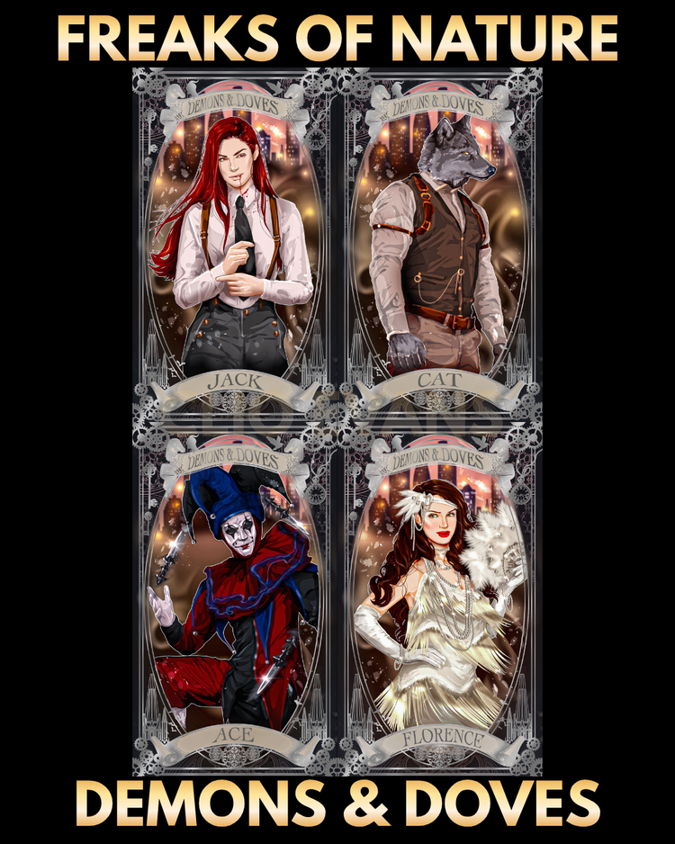 Foil Character Card Packs (art by @jemlic_c)