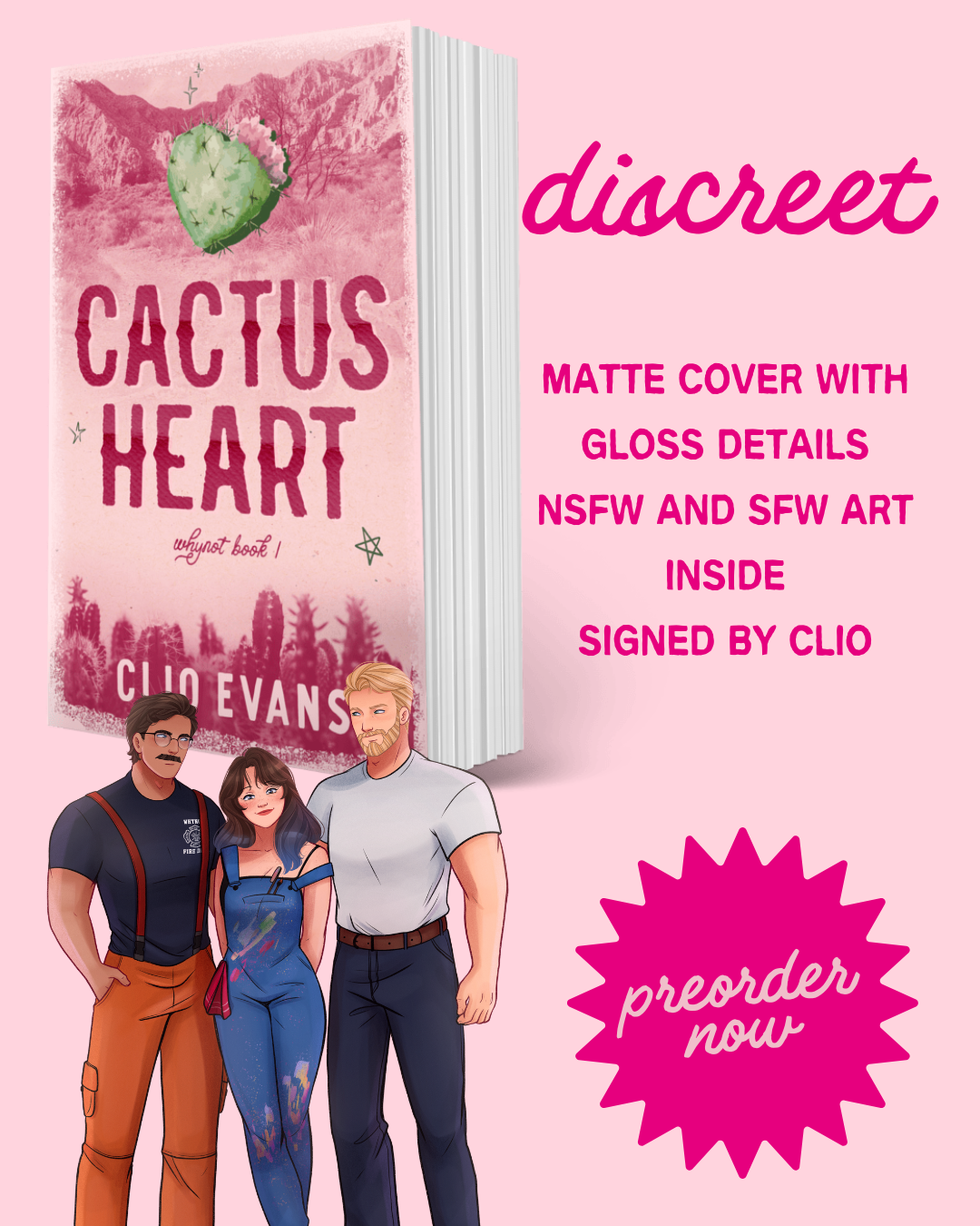 Cactus Heart Deluxe Paperback- Signed with NSFW and SFW Art Inside