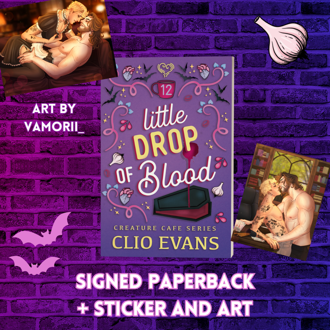 Little Drop of Blood- Sighed Paperback + Sticker and Art
