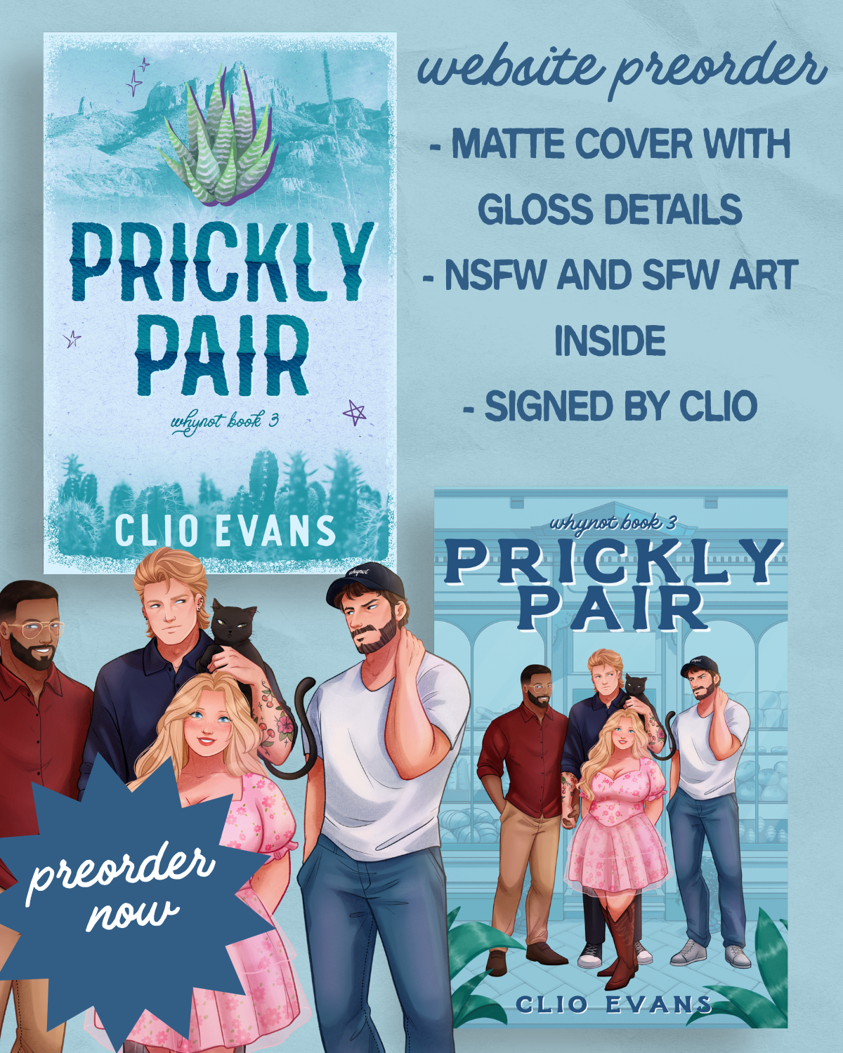 Prickly Pair Deluxe Paperback- Signed with NSFW and SFW Art Inside