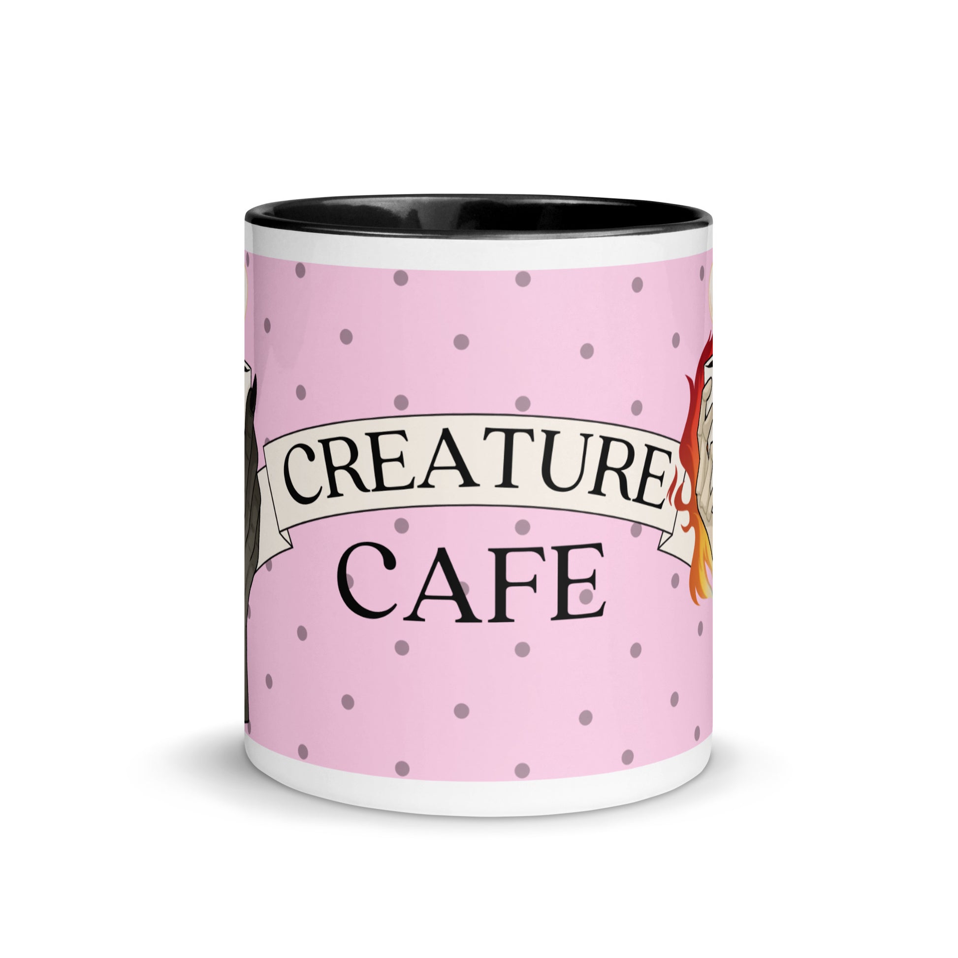 Creature Cafe Mug (Fallen Angel + Grim Reaper) – ClioEvansAuthor